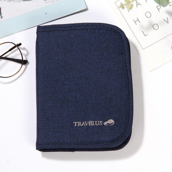 Card Holder Oxford Cloth Minimalist Short Payment Document Pack Travel Package Ticket Cash Wallet Card Separate Passport Pack