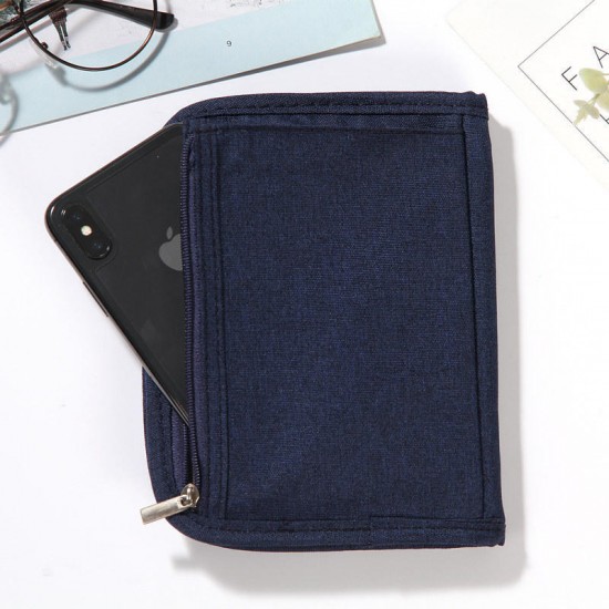 Card Holder Oxford Cloth Minimalist Short Payment Document Pack Travel Package Ticket Cash Wallet Card Separate Passport Pack