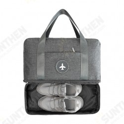 Dry Wet Separation Bag Double Layer Beach Bag Camping Waterproof Swimming Bag Clothing Pouch