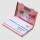 Hand Push Card Holder Credit Card Aluminum Alloy Case Travel Portable Storage Box Men Women