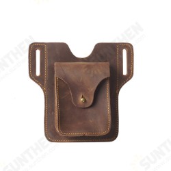 Men's Belt Bag Portable Sports Running Mobile Phone Storage Bag Genuine EDC Leather Bag Ultra-thin Camping Tactics Pack Men's Belt Bag Portable Sports Running Mobile Phone Storage Bag Genuine EDC Leather Bag Ultra-thin Camping Tactics Pack