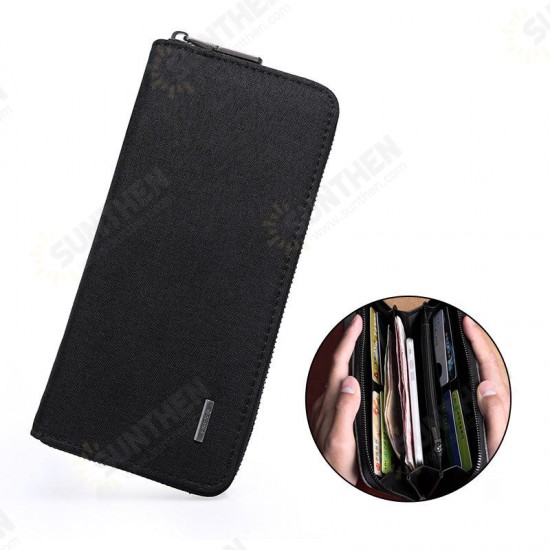 Men's Oxford Cloth Passport Card Bag Waterproof Bill Cash Wallet ID Credit Card Holder Travel