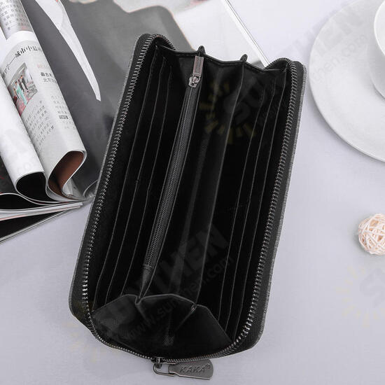 Men's Oxford Cloth Passport Card Bag Waterproof Bill Cash Wallet ID Credit Card Holder Travel