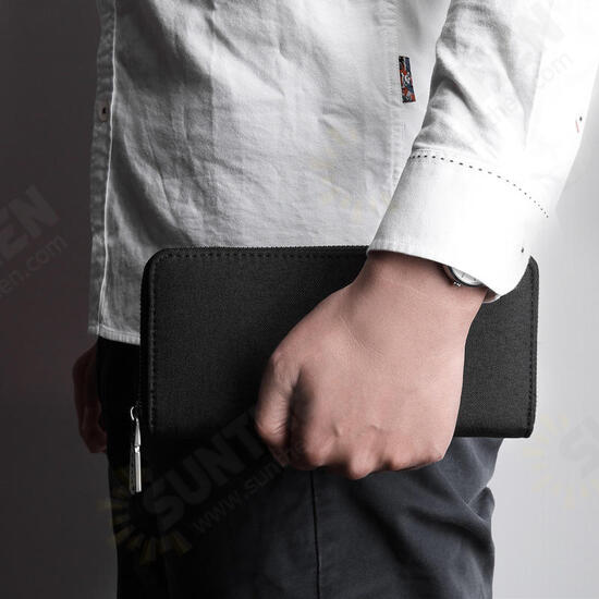 Men's Oxford Cloth Passport Card Bag Waterproof Bill Cash Wallet ID Credit Card Holder Travel