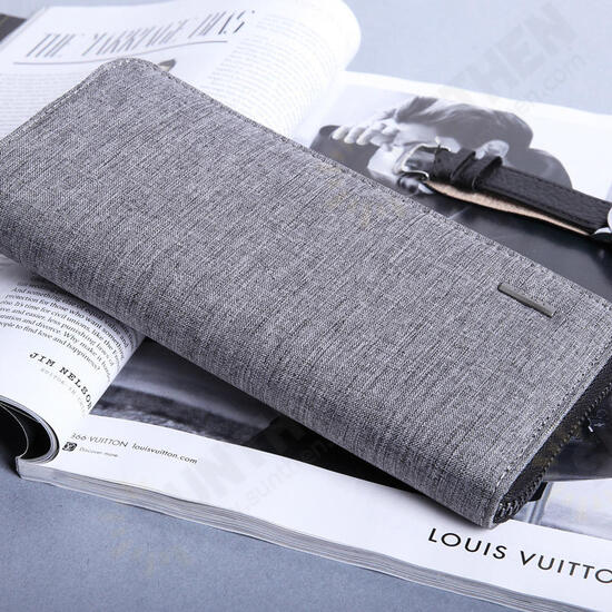 Men's Oxford Cloth Passport Card Bag Waterproof Bill Cash Wallet ID Credit Card Holder Travel