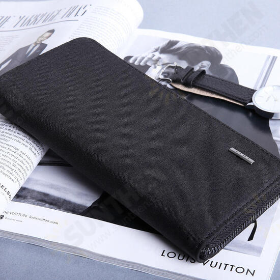 Men's Oxford Cloth Passport Card Bag Waterproof Bill Cash Wallet ID Credit Card Holder Travel