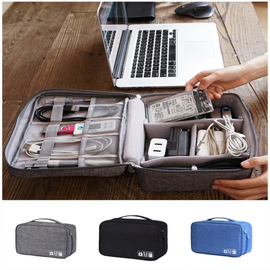 Multifunctional Digital Storage Bag Cable Bag USB Cable Charger Earphone Organizer Outdoor Travel