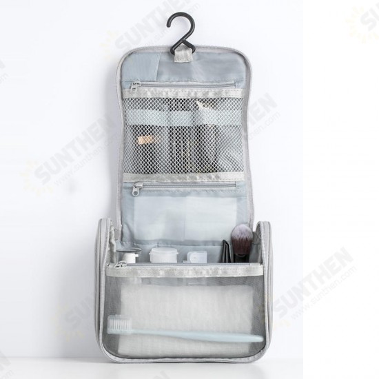 Nylon Multi-purpose Waterproof Cosmetic Bag Portable Hook Hanging Travel Bag Toilet Bag