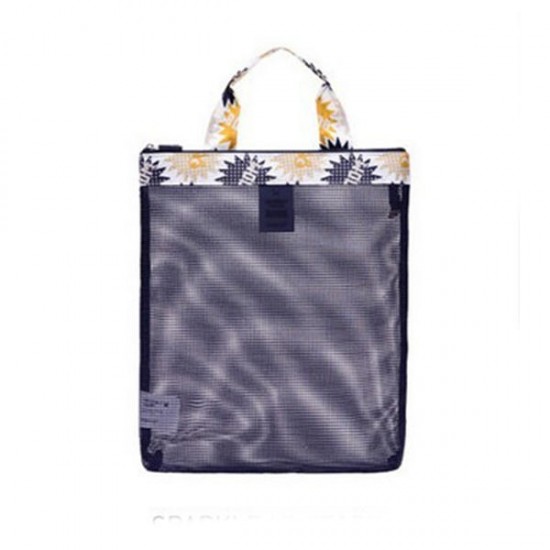 Outdoor Travel Mesh Wash Bag Pack Storage Pouch Summer Beach Swim Handbag