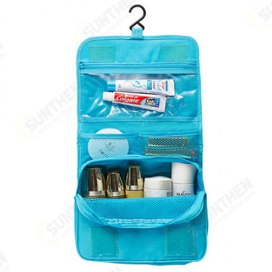 Outdoor Travel Wash Bag Portable Waterproof Cosmetic Makeup Organizer Storage Bag With Hook