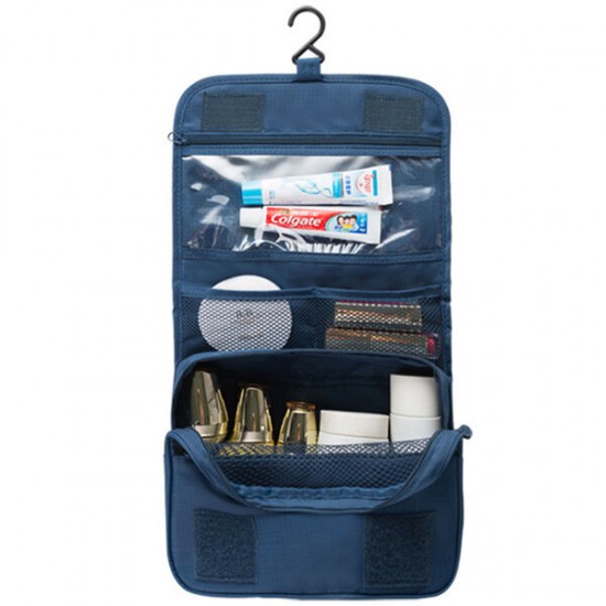 Outdoor Travel Wash Bag Portable Waterproof Cosmetic Makeup Organizer Storage Bag With Hook