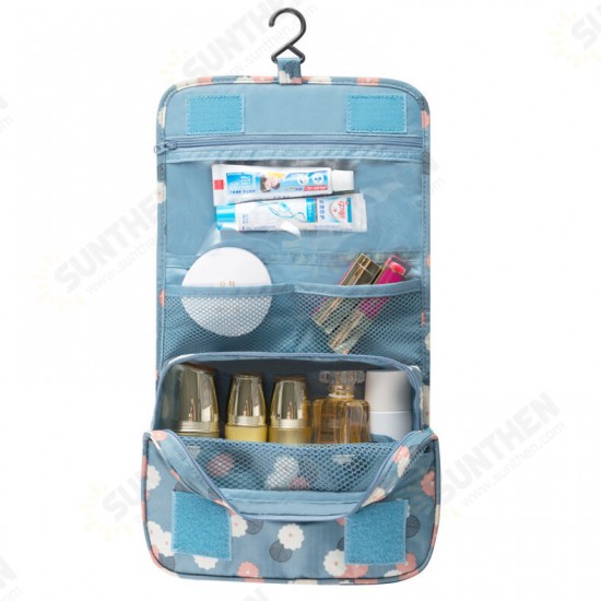 Outdoor Travel Wash Bag Portable Waterproof Cosmetic Makeup Organizer Storage Bag With Hook