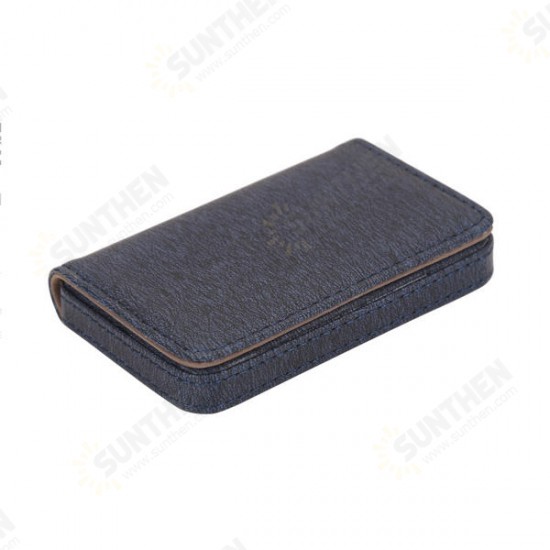 PU Leather Card Holder Credit Card Case Portable ID Card Storage Box Men Women