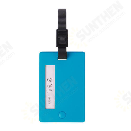 Portable Travel Luggage Tag Plastic ID Suitcase Identity Address Name Tags