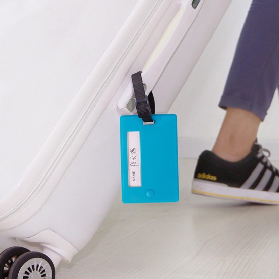 Portable Travel Luggage Tag Plastic ID Suitcase Identity Address Name Tags