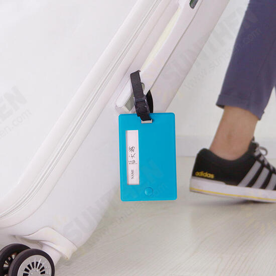 Portable Travel Luggage Tag Plastic ID Suitcase Identity Address Name Tags