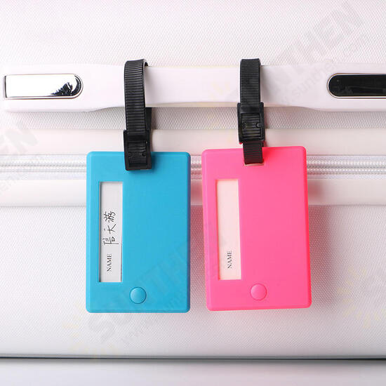 Portable Travel Luggage Tag Plastic ID Suitcase Identity Address Name Tags