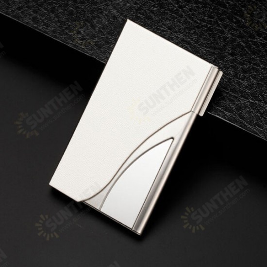 Stainless Steel Metal Card Holder Credit Card Case Portable ID Card Clip Box