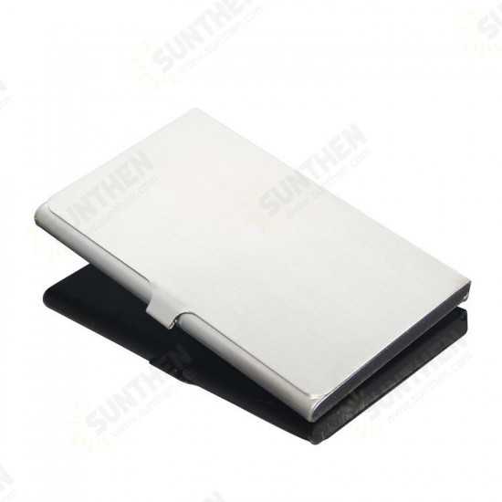 Stainless Steel Metal Card Holder Credit Card Case Travel Portable ID Card Storage Box