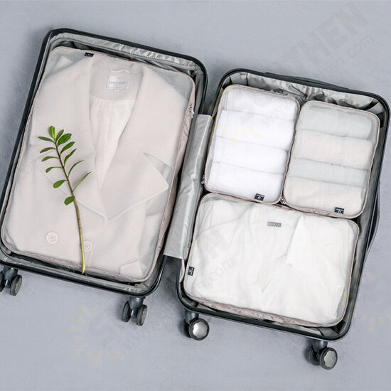 Travel Foldable Clothes Storage Bag Waterproof Mesh Underwear Cosmetic Organizer Zipper Bag