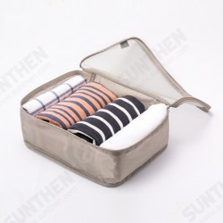 Travel Foldable Clothes Storage Bag Waterproof Mesh Underwear Cosmetic Organizer Zipper Bag