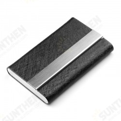 Ultra-thin Minimalist PU Wallets Stainless Steel Metal Card HolderPortable ID Card Storage Box for Men Ultra-thin Minimalist PU Wallets Stainless Steel Metal Card HolderPortable ID Card Storage Box for Men