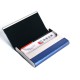 Ultra-thin Minimalist PU Wallets Stainless Steel Metal Card HolderPortable ID Card Storage Box for Men