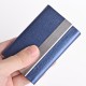 Ultra-thin Minimalist PU Wallets Stainless Steel Metal Card HolderPortable ID Card Storage Box for Men