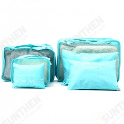 6Pcs Travel Portable Storage Bag Set Clothes Packing Luggage Organizer Waterproof Pouch 6Pcs Travel Portable Storage Bag Set Clothes Packing Luggage Organizer Waterproof Pouch