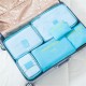 6Pcs Travel Portable Storage Bag Set Clothes Packing Luggage Organizer Waterproof Pouch