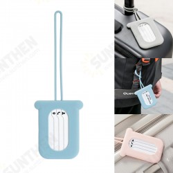 Silicone Luggage Tag Suitcase ID Identity Tag Anti-lost Label Outdoor Travel