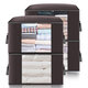 4 Pcs Clothes Storage Bags Ziped Underbed Wardrobe Closet Boxes Closet Organizer Home Outdoor Travel