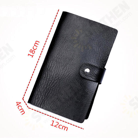 Men Women Anti-magnetic Credit Card Holder PU Leather ID Bag Organizer