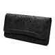 Men Women Retro Hollow Wallet Leather Long Purse Money Card Holder Handbag Camping Travel