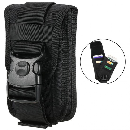 Tactical Phone Bag Card Holder EDC Gadget Bag Oxford Portable Waterproof Waist Belt Organizer