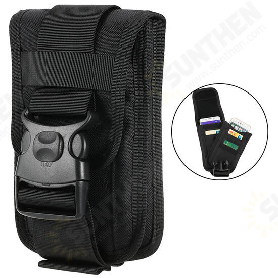 Tactical Phone Bag Card Holder EDC Gadget Bag Oxford Portable Waterproof Waist Belt Organizer