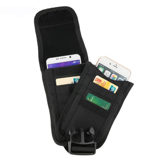 Tactical Phone Bag Card Holder EDC Gadget Bag Oxford Portable Waterproof Waist Belt Organizer