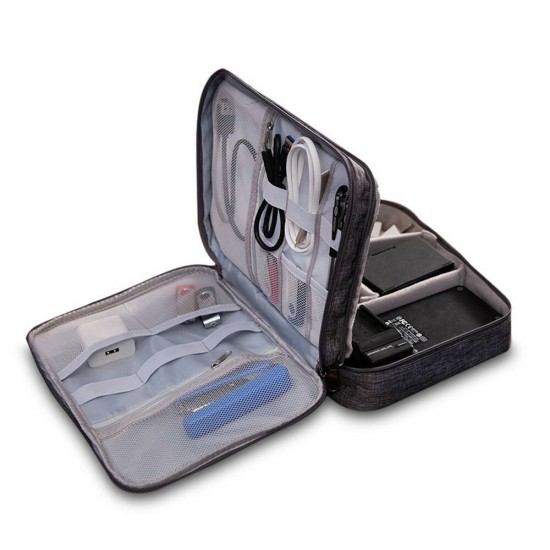 Multifunction Digital Storage Bag USB Charger Earphone Organizer Portable Travel Cable Bag