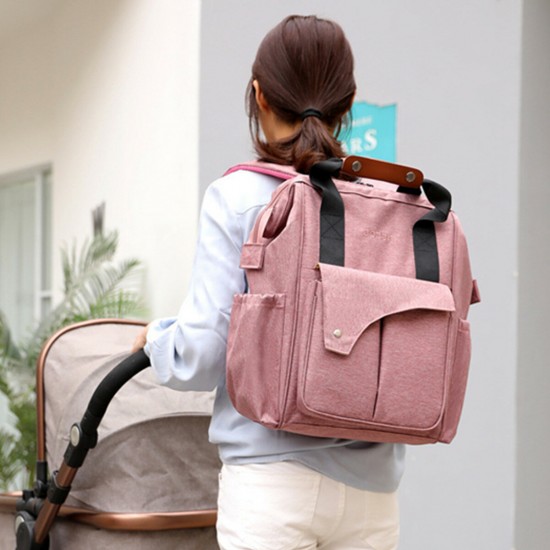 Mummy Backpack Waterproof Baby Diaper Bag Nappy Portable Travel Storage Bag Women Shoulder Bag