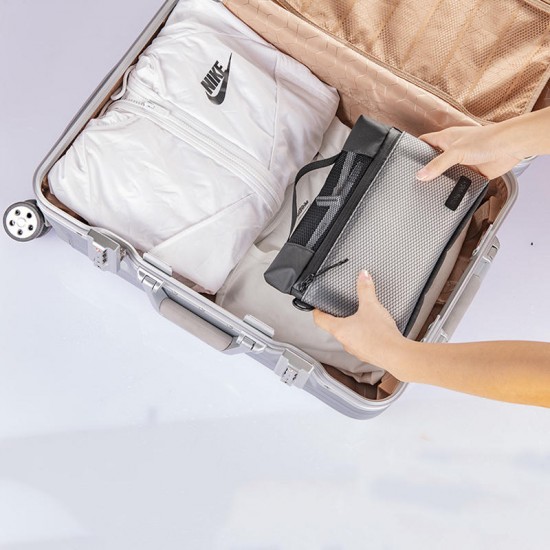 1.2L TPU Net Wash Bag Waterproof Travel Cosmetic Bag Wet and Dry Separation Storage Bag