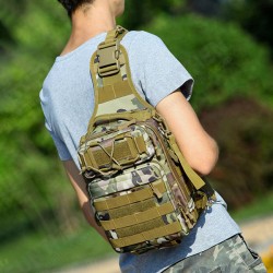 Nylon Camouflage Portable Multifunction Crossbody Bag Tactical Military Waterproof Chest Bag For Men Nylon Camouflage Portable Multifunction Crossbody Bag Tactical Military Waterproof Chest Bag For Men
