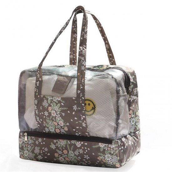 Outdoor Portable Women Mesh Beach Tote Bag Summer Travel Pouch Handbag