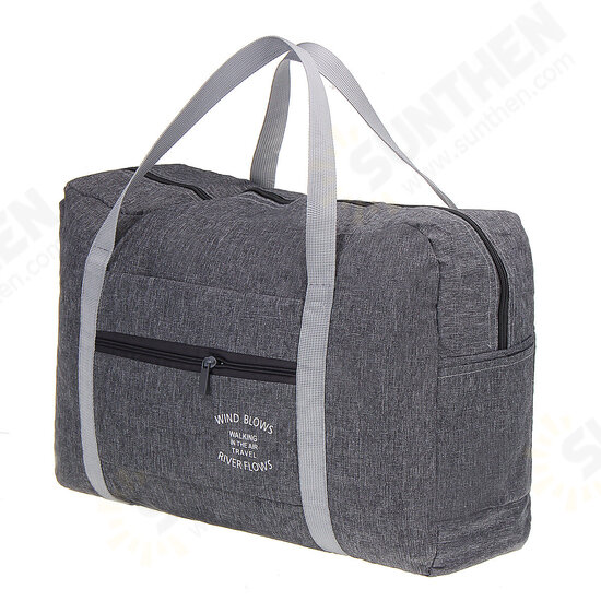 Oxford Cloth 40x30x13cm Foldable Travel Storage Bag Waterproof Luggage Bag Hand Shoulder Bag Carry Duffle Tote