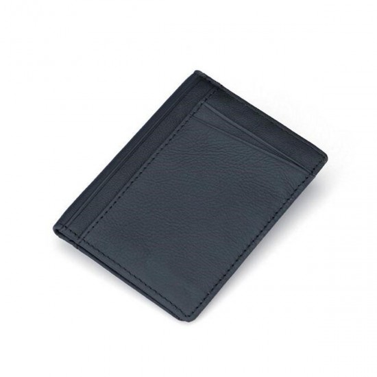 PU Leather Slim Thin Credit Card Holder Mini Money Wallet Men ID Case Wallet