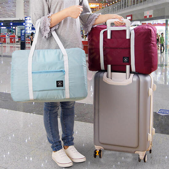 Portable Folding Luggage Storage Bags Waterproof Suitcase Travel Pouch Handbag Camping Shoulder Bag