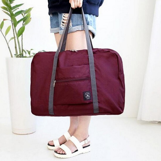 Portable Folding Luggage Storage Bags Waterproof Suitcase Travel Pouch Handbag Camping Shoulder Bag