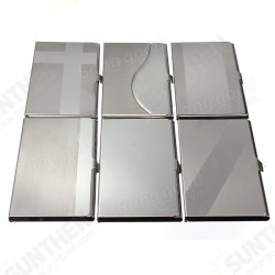Stainless Steel Silver Aluminium Card Holder Case Box Stainless Steel Silver Aluminium Card Holder Case Box