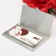 Stainless Steel Silver Aluminium Card Holder Case Box