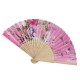 Summer Vintage Bamboo Folding Hand Held Flower Fan Chinese Dance Party Pocket Fans