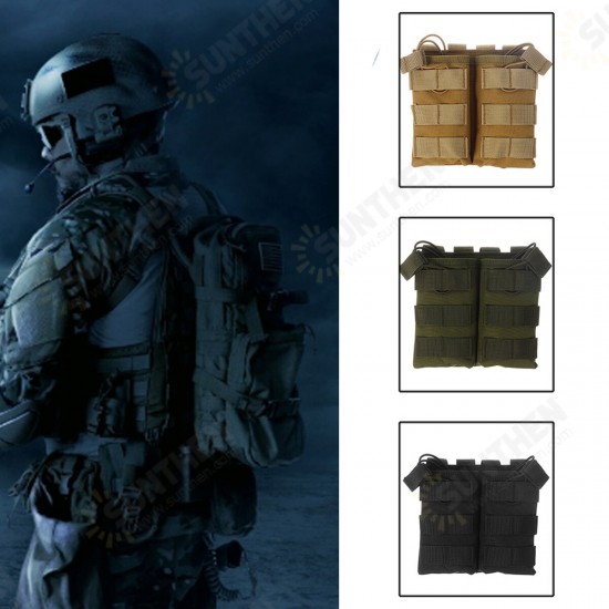 Tactical M4 Magazine Pouch 600D Oxford Double MOLLE/PALS Fast Mag Pouches For Outdoor Hiking Hunting Shooting Accessories